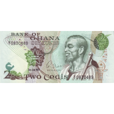 P14c Ghana - 2 Cedis Year 1977